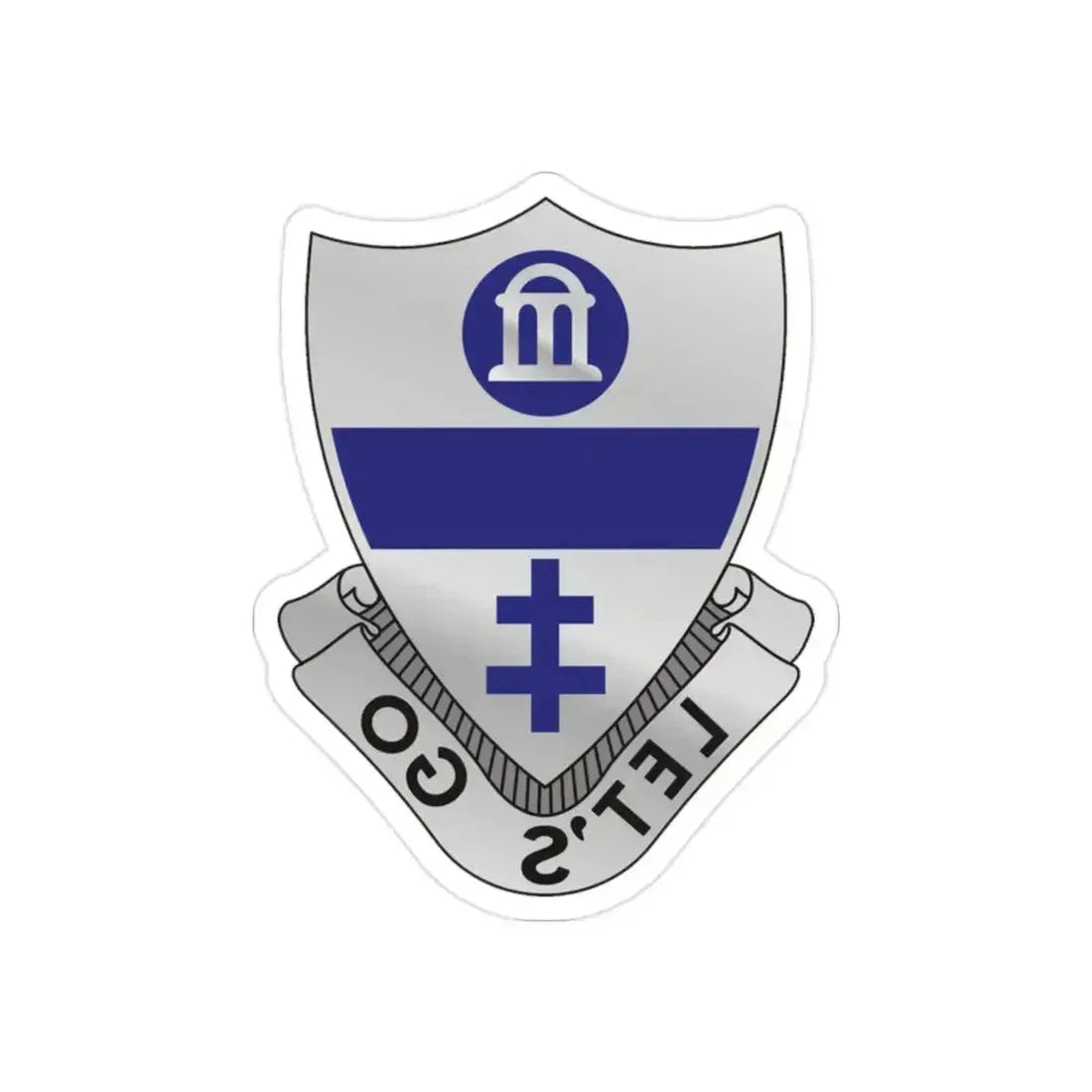 325th Infantry Regiment (U.S. Army) REVERSE PRINT Transparent Die-Cut STICKER 2 Inch Die-Cut Transparent - The Sticker Space