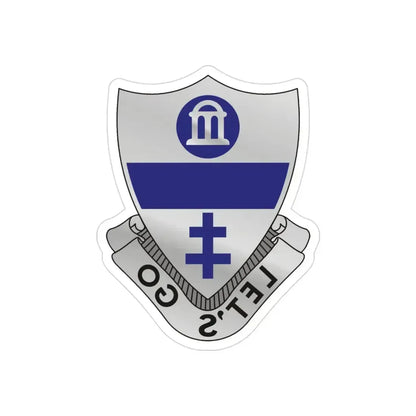 325th Infantry Regiment (U.S. Army) REVERSE PRINT Transparent Die-Cut STICKER 3 Inch Die-Cut Transparent - The Sticker Space