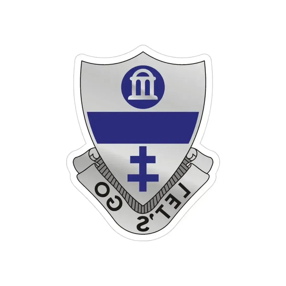 325th Infantry Regiment (U.S. Army) REVERSE PRINT Transparent Die-Cut STICKER 4 Inch Die-Cut Transparent - The Sticker Space