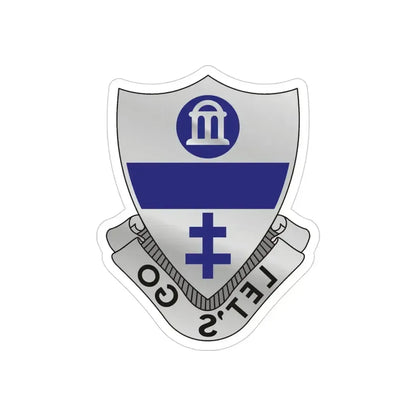 325th Infantry Regiment (U.S. Army) REVERSE PRINT Transparent Die-Cut STICKER 4 Inch Die-Cut Transparent - The Sticker Space