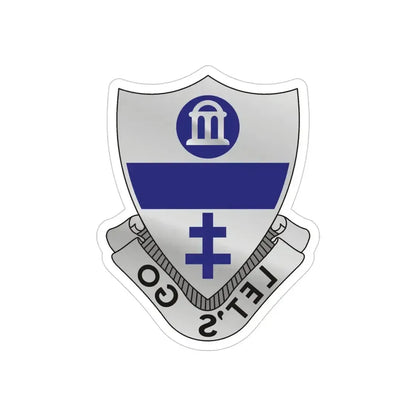 325th Infantry Regiment (U.S. Army) REVERSE PRINT Transparent Die-Cut STICKER 5 Inch Die-Cut Transparent - The Sticker Space