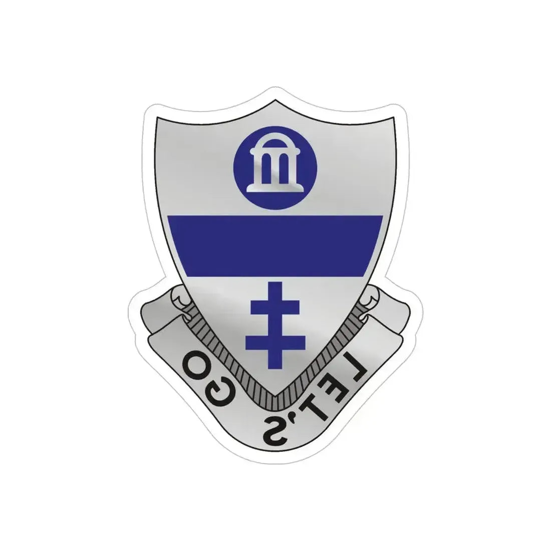 325th Infantry Regiment (U.S. Army) REVERSE PRINT Transparent Die-Cut STICKER 6 Inch Die-Cut Transparent - The Sticker Space