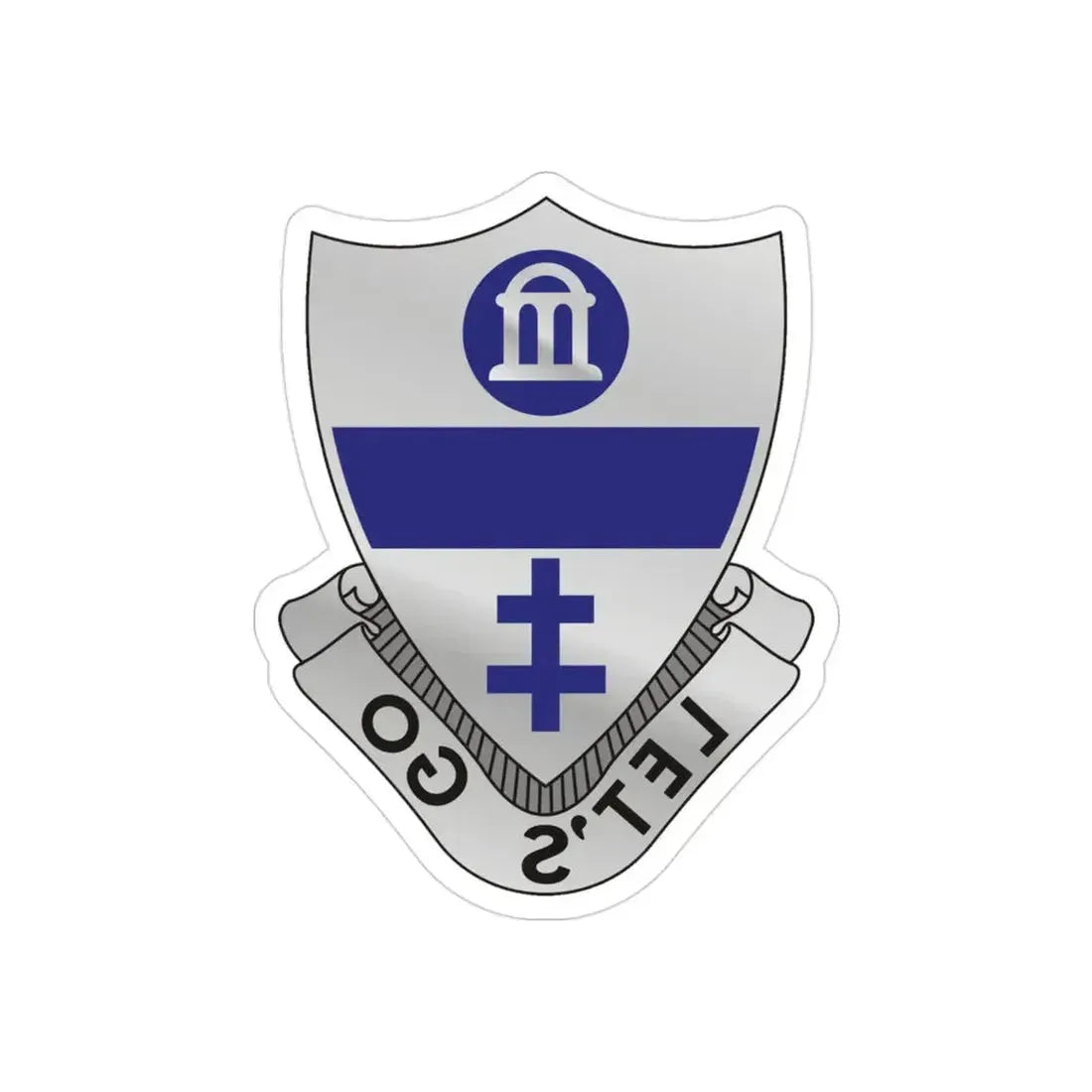 325th Infantry Regiment (U.S. Army) REVERSE PRINT Transparent Die-Cut STICKER - The Sticker Space