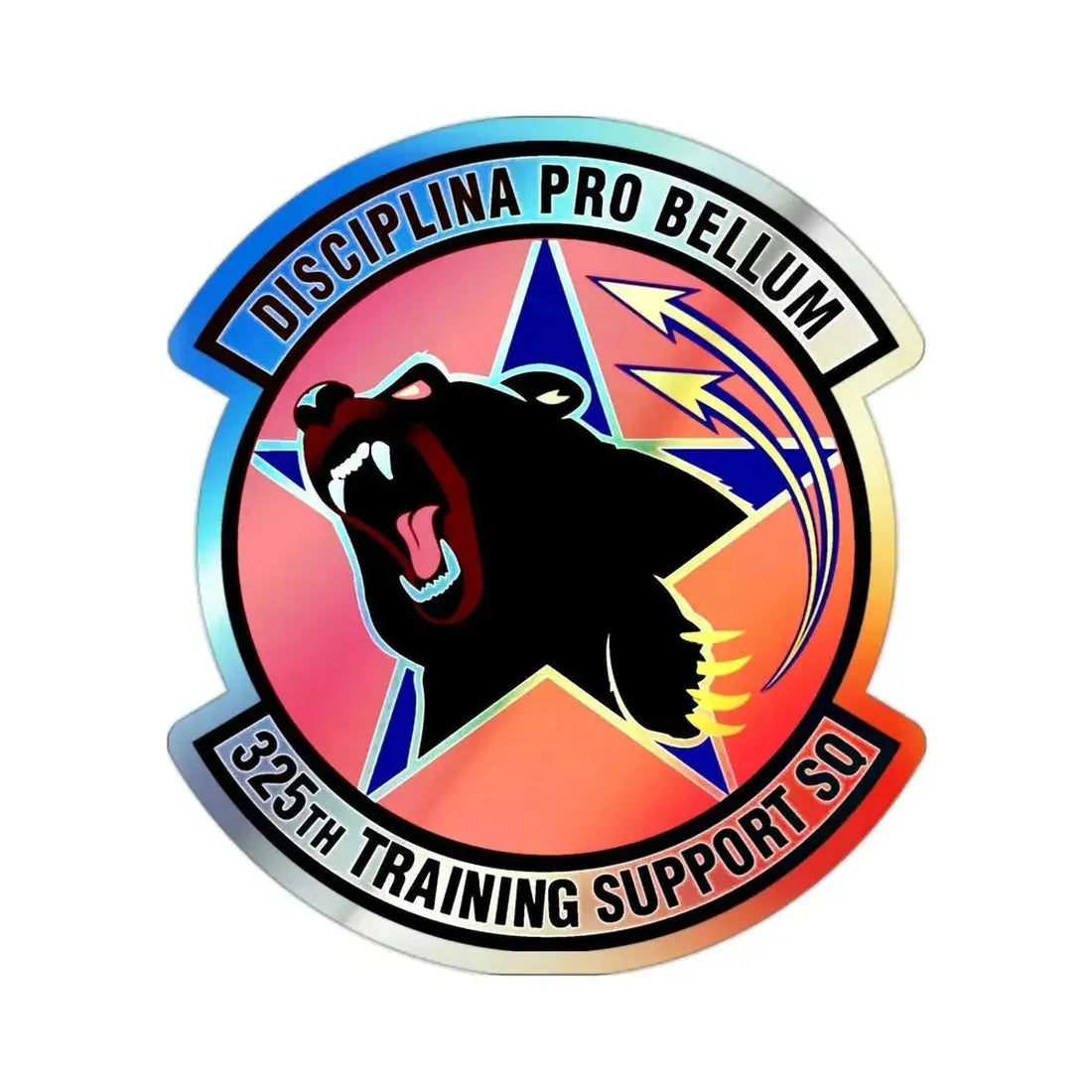 325th Training Support Squadron (U.S. Air Force) Holographic STICKER Die-Cut Vinyl Decal - The Sticker Space