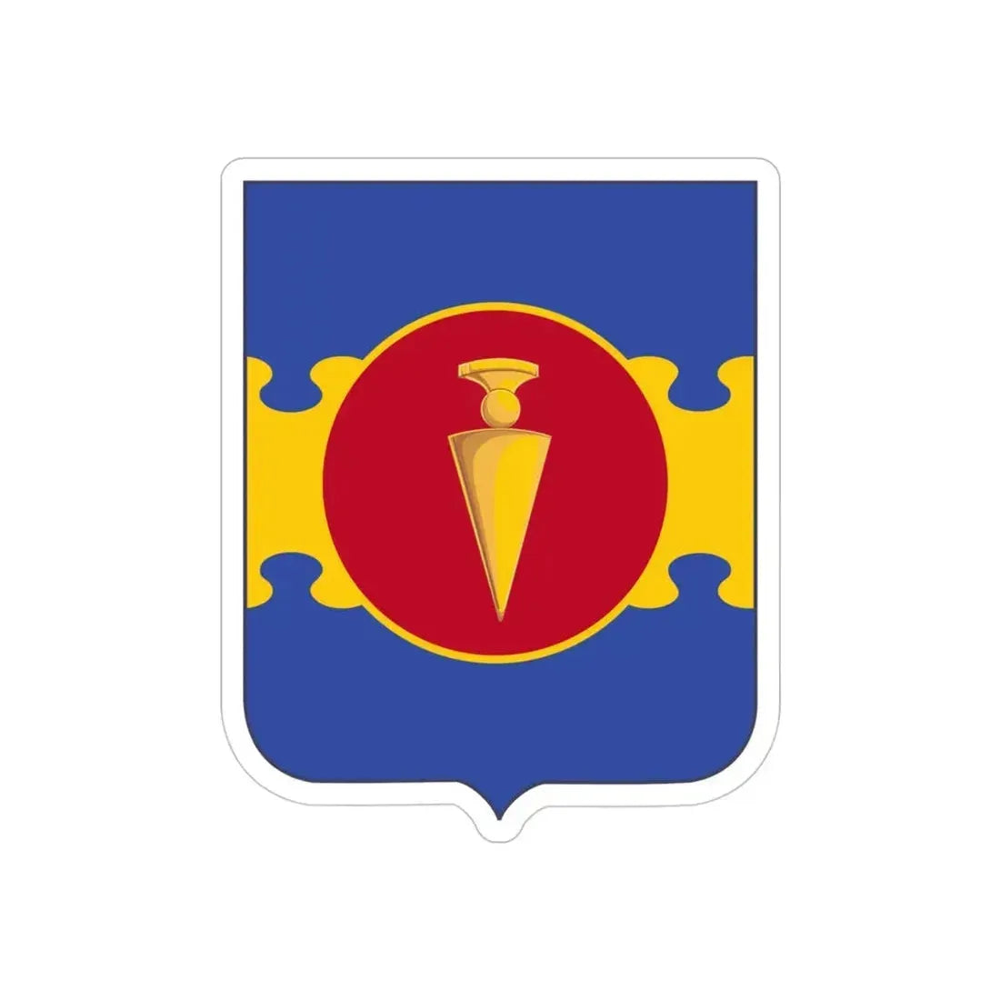 326 Airborne Engineer Battalion 2 (U.S. Army) REVERSE PRINT Transparent Die-Cut STICKER 4 Inch Die-Cut Transparent - The Sticker Space