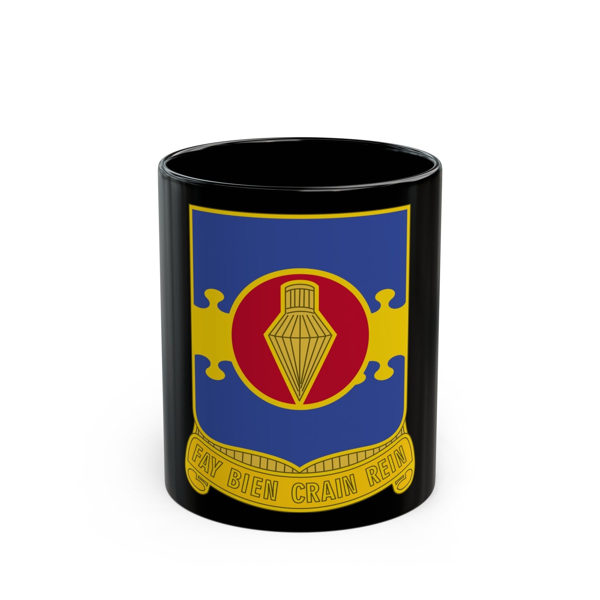 326 Airborne Engineer Battalion (U.S. Army) Black Coffee Mug-11oz-The Sticker Space