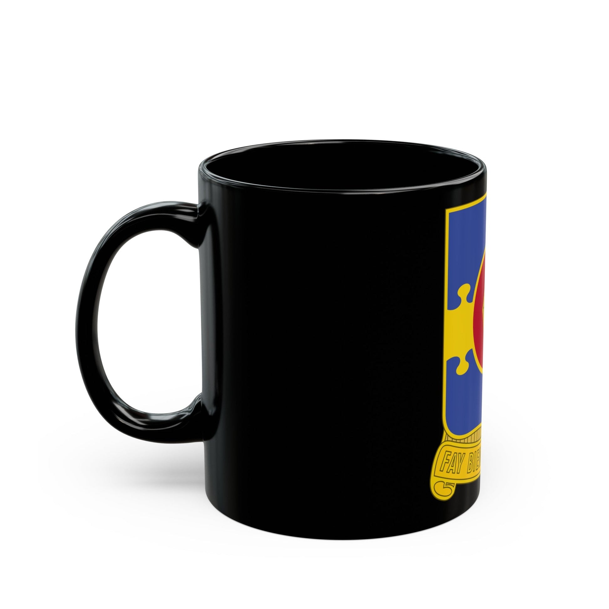 326 Airborne Engineer Battalion (U.S. Army) Black Coffee Mug-The Sticker Space