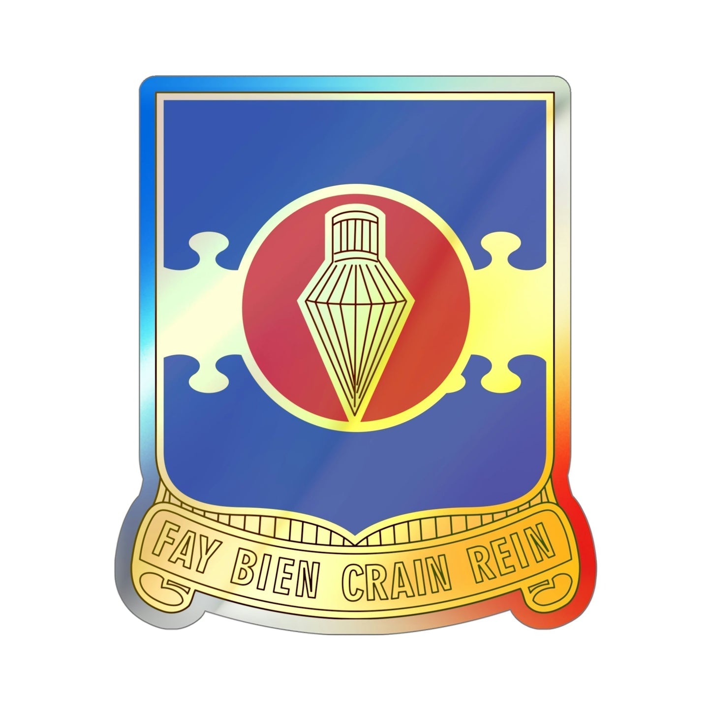 326 Airborne Engineer Battalion (U.S. Army) Holographic STICKER Die-Cut Vinyl Decal-5 Inch-The Sticker Space