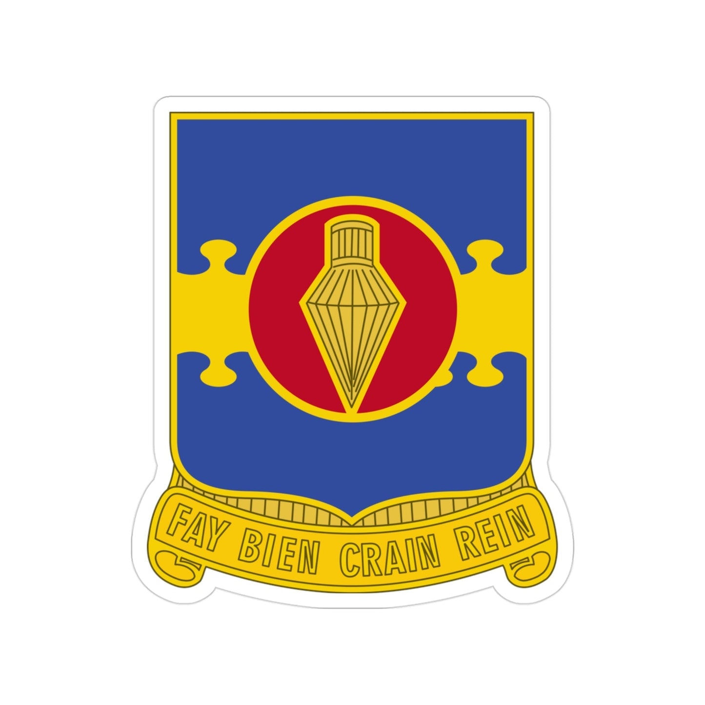 326 Airborne Engineer Battalion (U.S. Army) Transparent STICKER Die-Cut Vinyl Decal-3 Inch-The Sticker Space