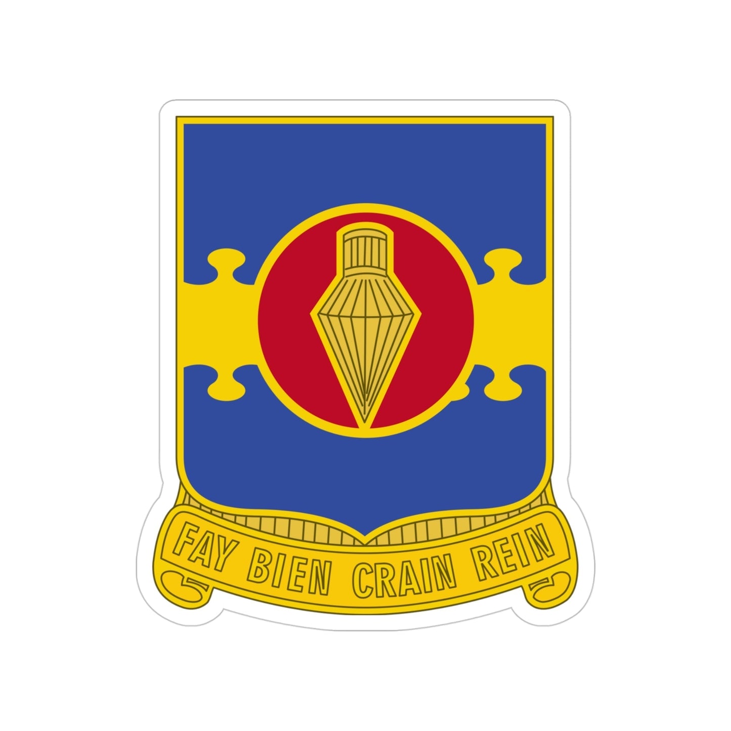 326 Airborne Engineer Battalion (U.S. Army) Transparent STICKER Die-Cut Vinyl Decal-4 Inch-The Sticker Space