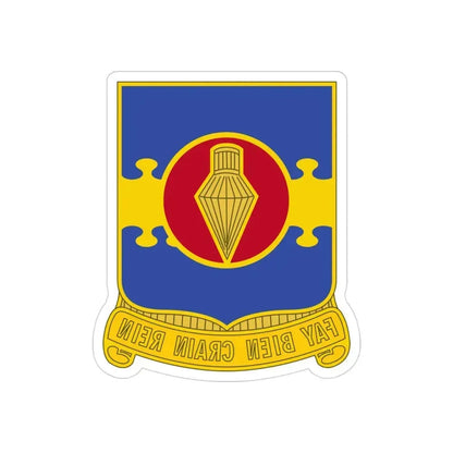 326 Airborne Engineer Battalion (U.S. Army) REVERSE PRINT Transparent Die-Cut STICKER 3 Inch Die-Cut Transparent - The Sticker Space