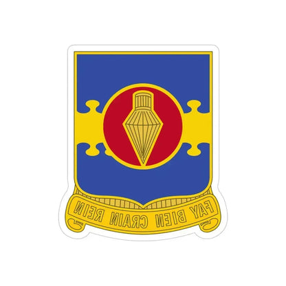 326 Airborne Engineer Battalion (U.S. Army) REVERSE PRINT Transparent Die-Cut STICKER 4 Inch Die-Cut Transparent - The Sticker Space