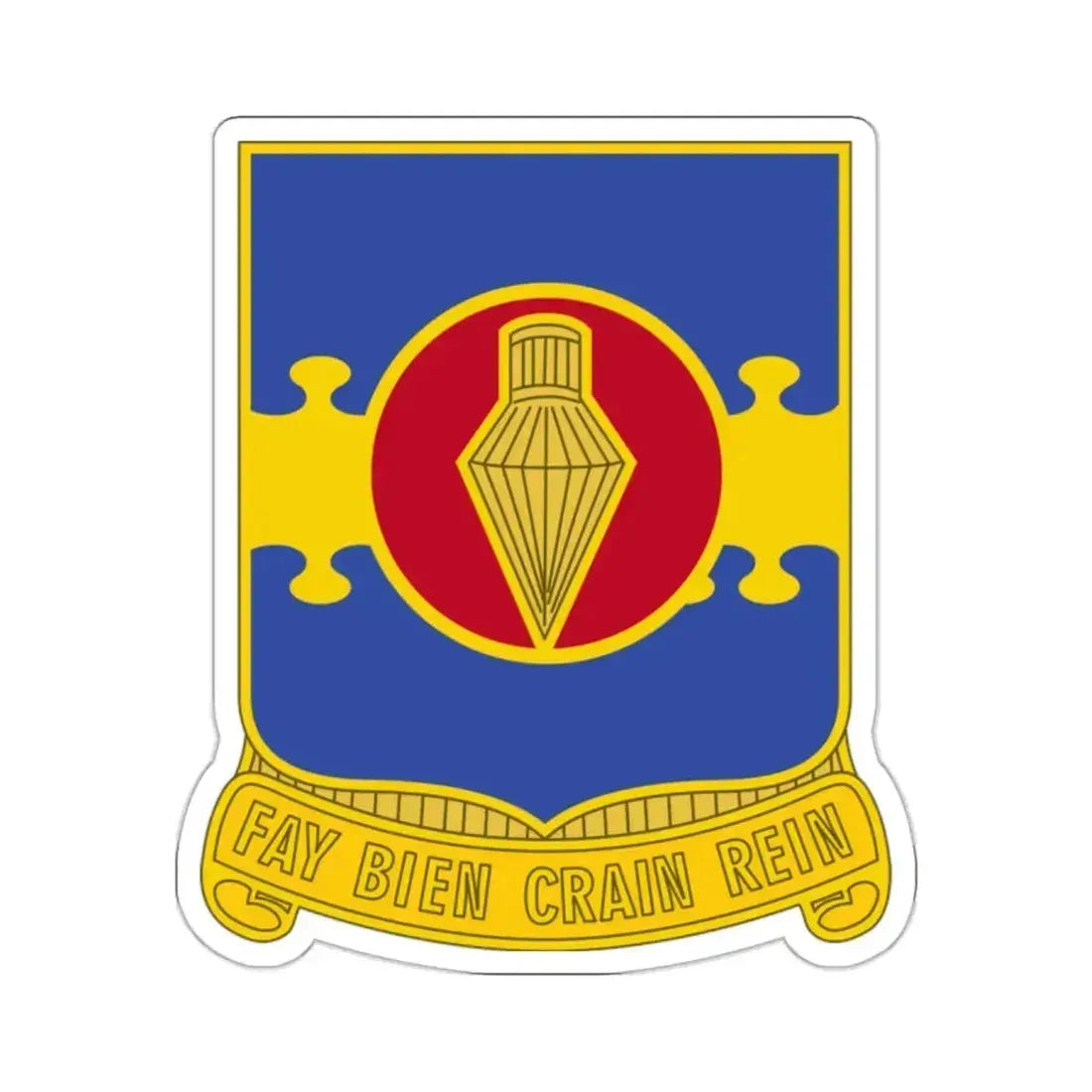 326 Airborne Engineer Battalion (U.S. Army) STICKER Vinyl Kiss-Cut Decal 2 Inch White - The Sticker Space
