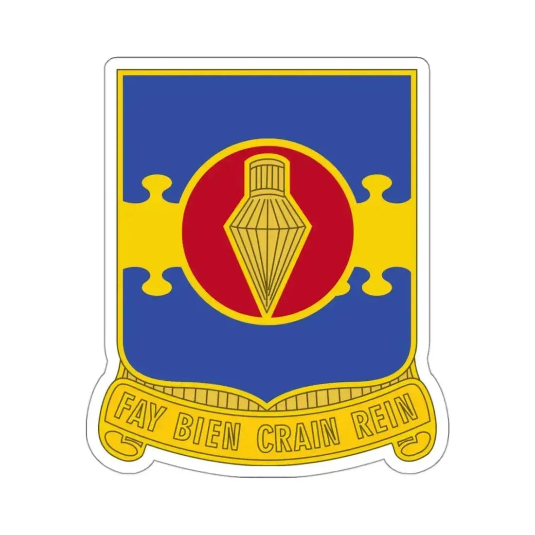 326 Airborne Engineer Battalion (U.S. Army) STICKER Vinyl Kiss-Cut Decal 3 Inch White - The Sticker Space