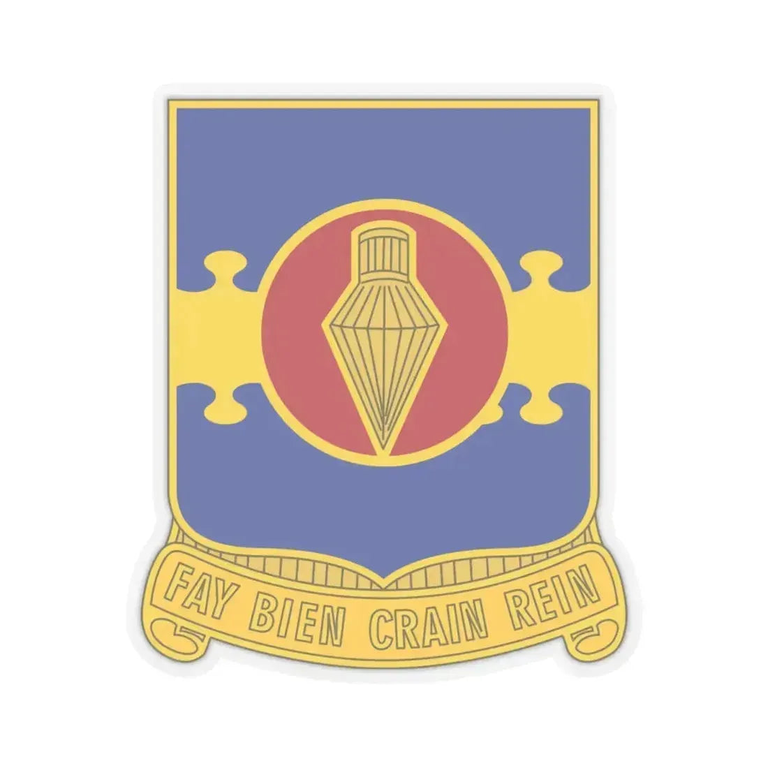 326 Airborne Engineer Battalion (U.S. Army) STICKER Vinyl Kiss-Cut Decal 4 Inch Transparent - The Sticker Space