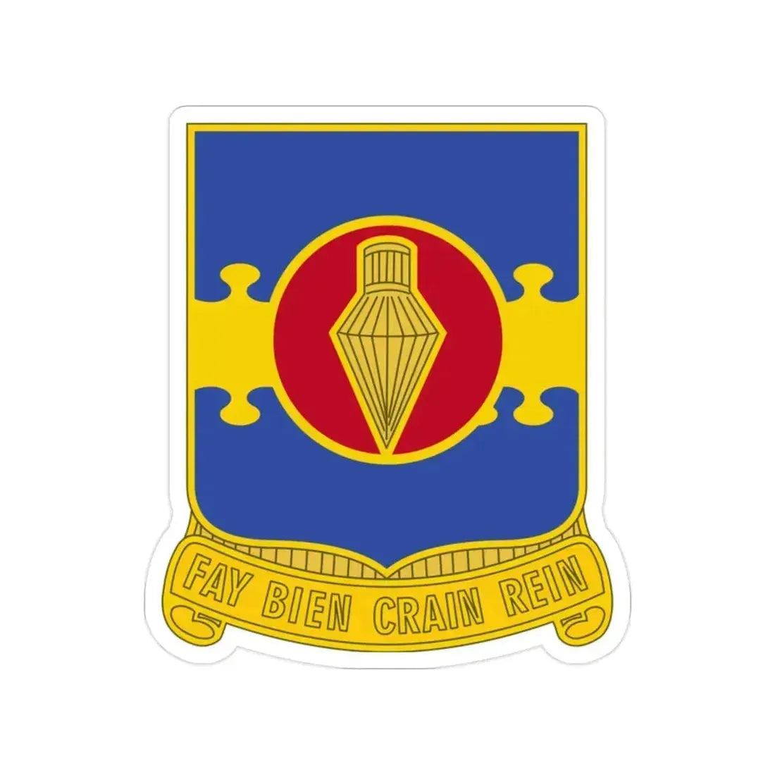 326 Airborne Engineer Battalion (U.S. Army) Transparent STICKER Die-Cut Vinyl Decal 2 Inch - The Sticker Space