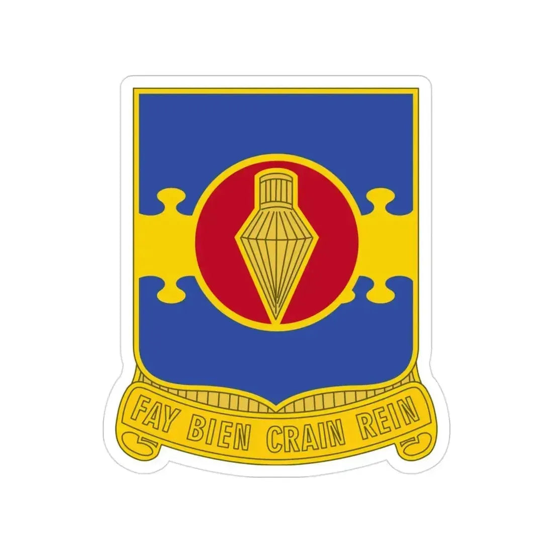 326 Airborne Engineer Battalion (U.S. Army) Transparent STICKER Die-Cut Vinyl Decal 3 Inch - The Sticker Space