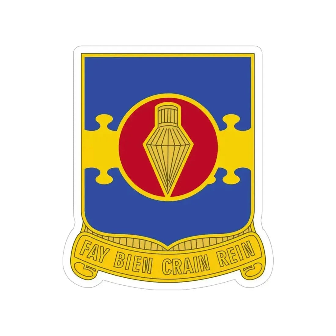 326 Airborne Engineer Battalion (U.S. Army) Transparent STICKER Die-Cut Vinyl Decal 5 Inch - The Sticker Space