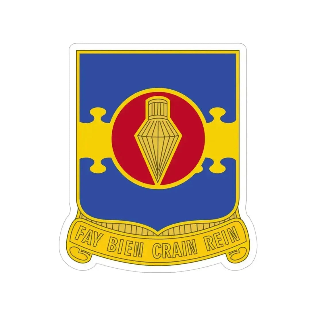 326 Airborne Engineer Battalion (U.S. Army) Transparent STICKER Die-Cut Vinyl Decal 6 Inch - The Sticker Space