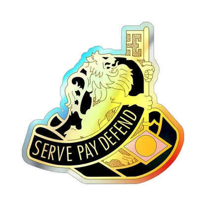 326 Finance Group (U.S. Army) Holographic STICKER Die-Cut Vinyl Decal 3 Inch Holographic - The Sticker Space