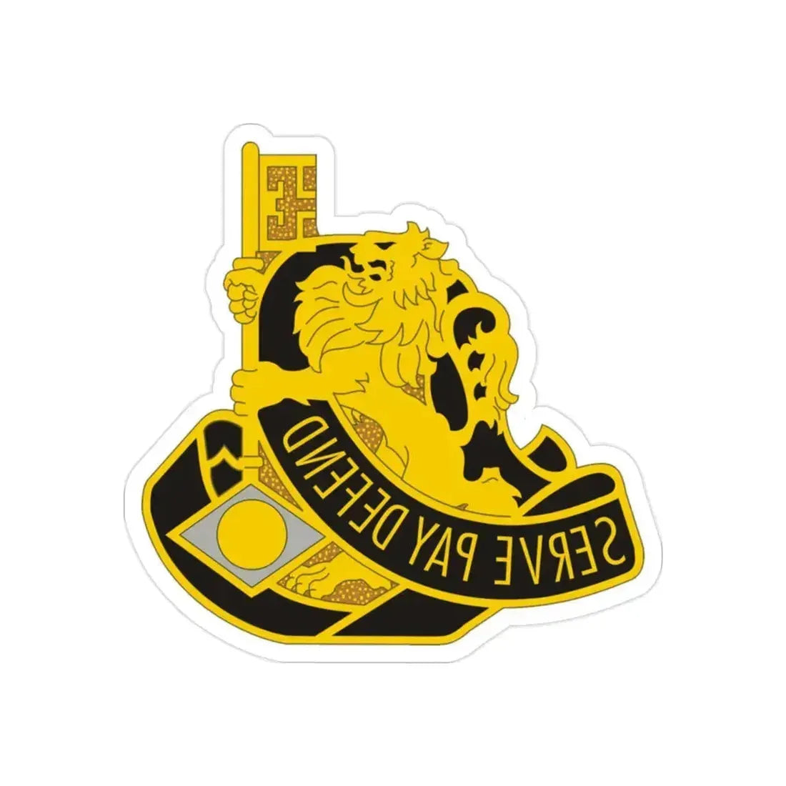 326 Finance Group (U.S. Army) REVERSE PRINT Transparent Die-Cut STICKER 2 Inch Die-Cut Transparent - The Sticker Space