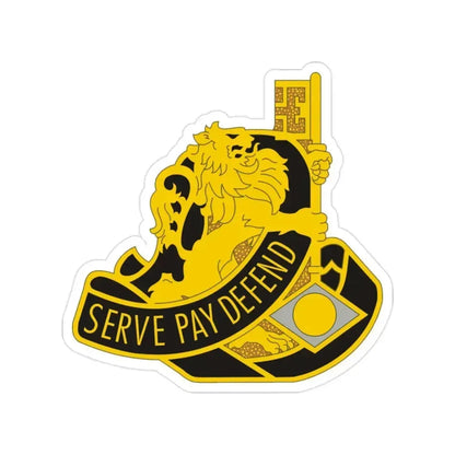 326 Finance Group (U.S. Army) Transparent STICKER Die-Cut Vinyl Decal 2 Inch - The Sticker Space