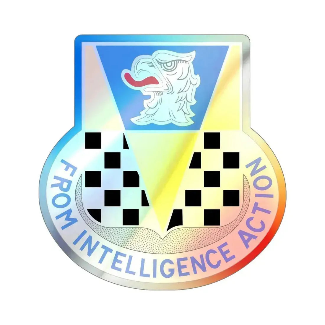 326 Military Intelligence Battalion (U.S. Army) Holographic STICKER Die-Cut Vinyl Decal 6 Inch Holographic - The Sticker Space
