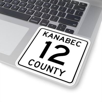 Kanabec County 12 MN (Minnesota) (Road Sign) STICKER Vinyl Kiss-Cut Decal