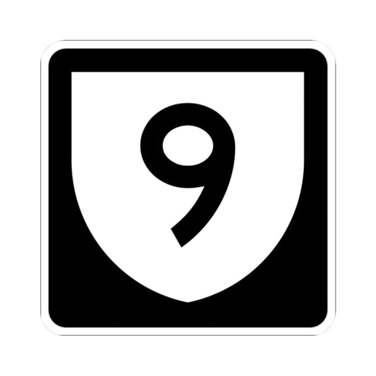 PR urban primary 9 (Puerto Rico) (Road Sign) STICKER Vinyl Kiss-Cut Decal