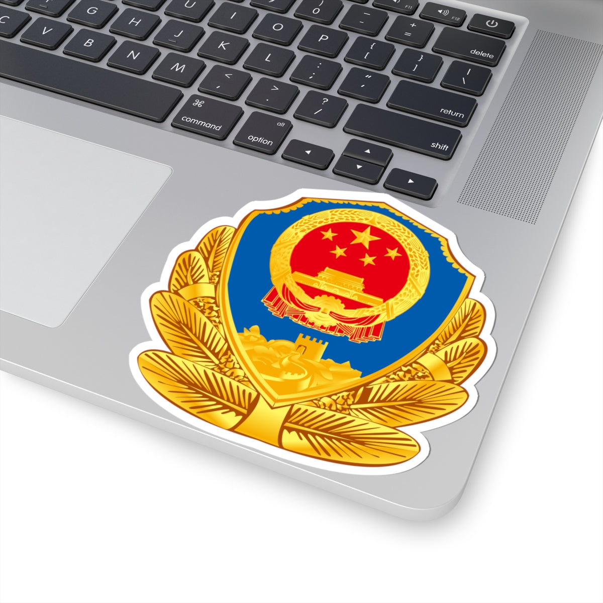 Police BadgeP.R.China (China) (Coat of Arms) STICKER Vinyl Kiss-Cut Decal