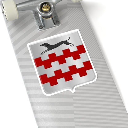 Acqoy wapen (Netherlands) (Coat of Arms) STICKER Vinyl Kiss-Cut Decal