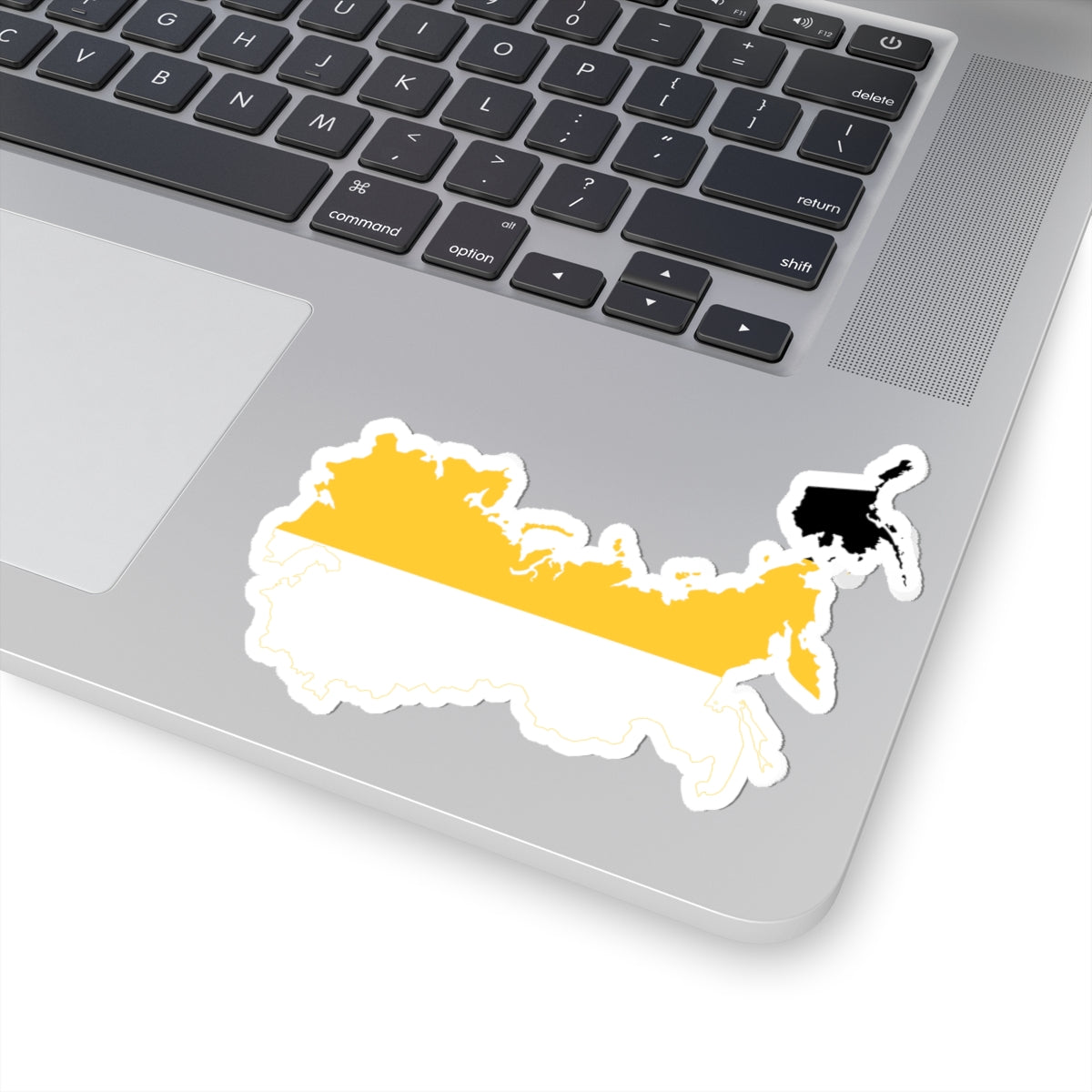 Flag-map of the Russian Empire 1866 (Russia) STICKER Vinyl Kiss-Cut Decal