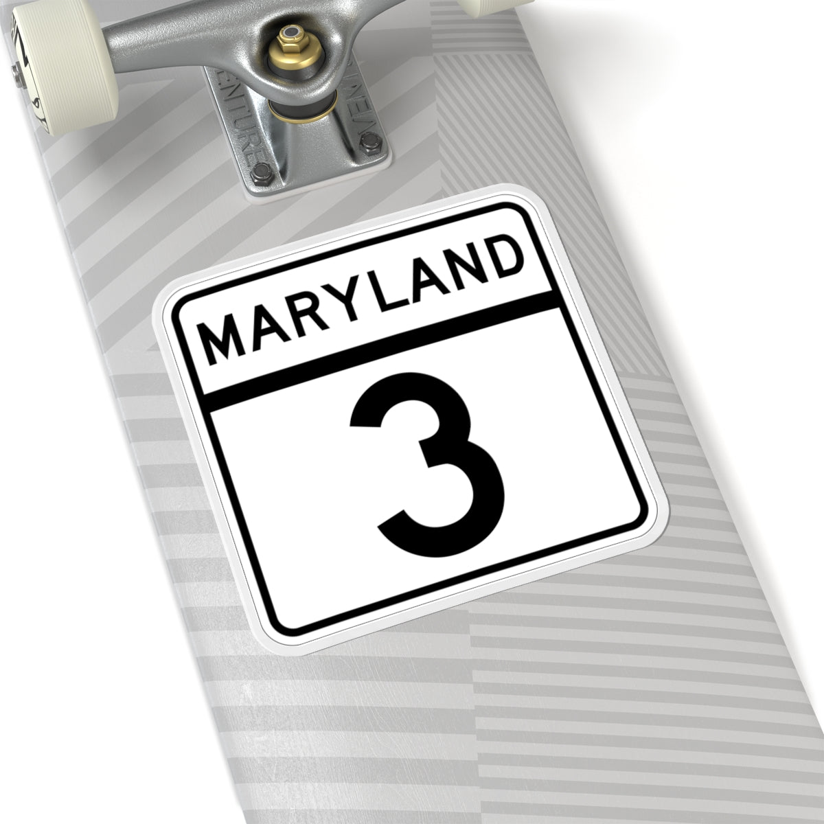 MD 3 (Maryland) (Road Sign) STICKER Vinyl Kiss-Cut Decal