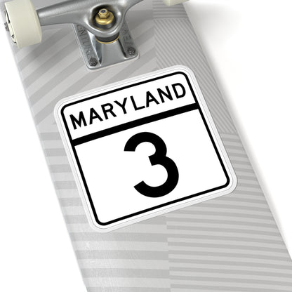 MD 3 (Maryland) (Road Sign) STICKER Vinyl Kiss-Cut Decal