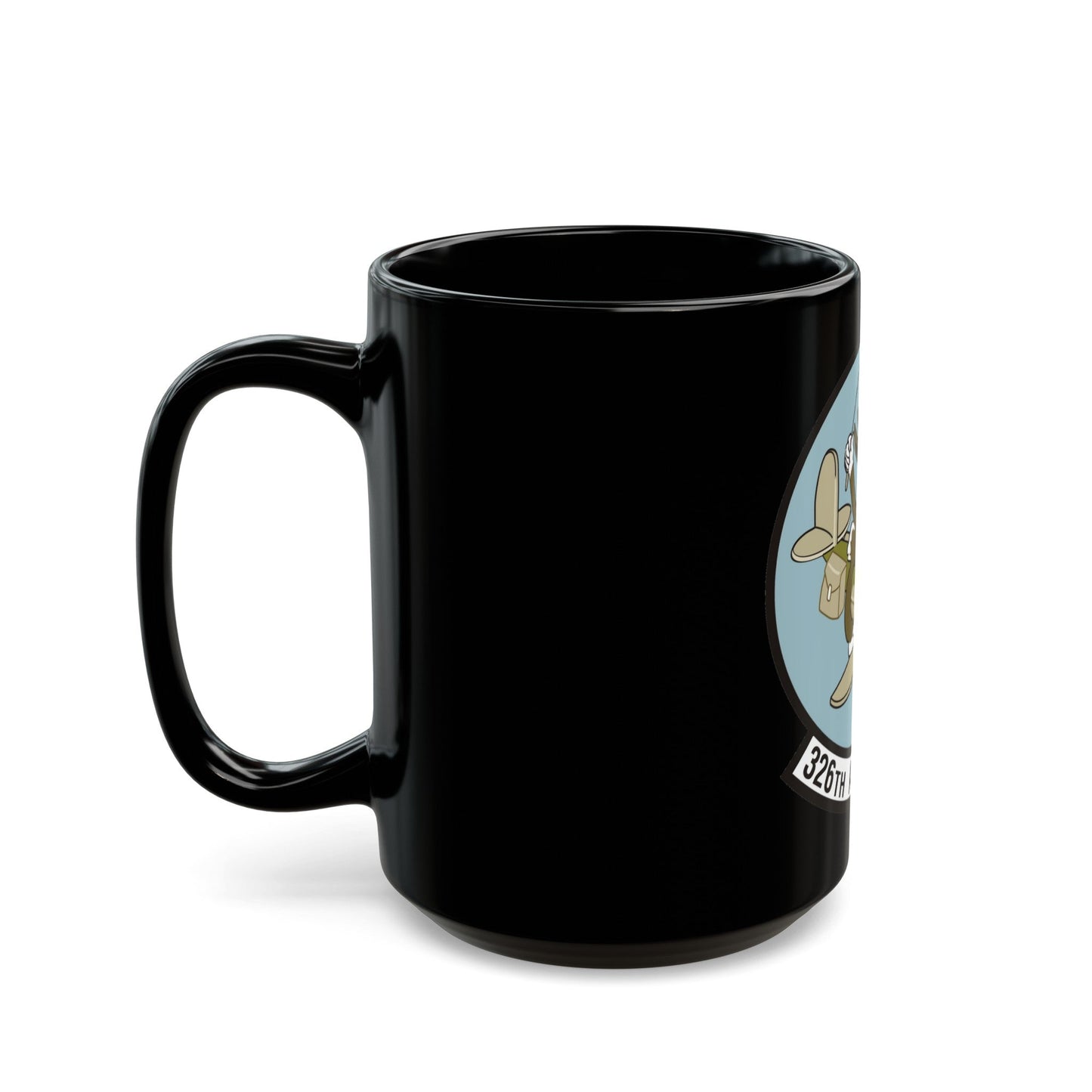 326th Airlift Squadron (U.S. Air Force) Black Coffee Mug-The Sticker Space