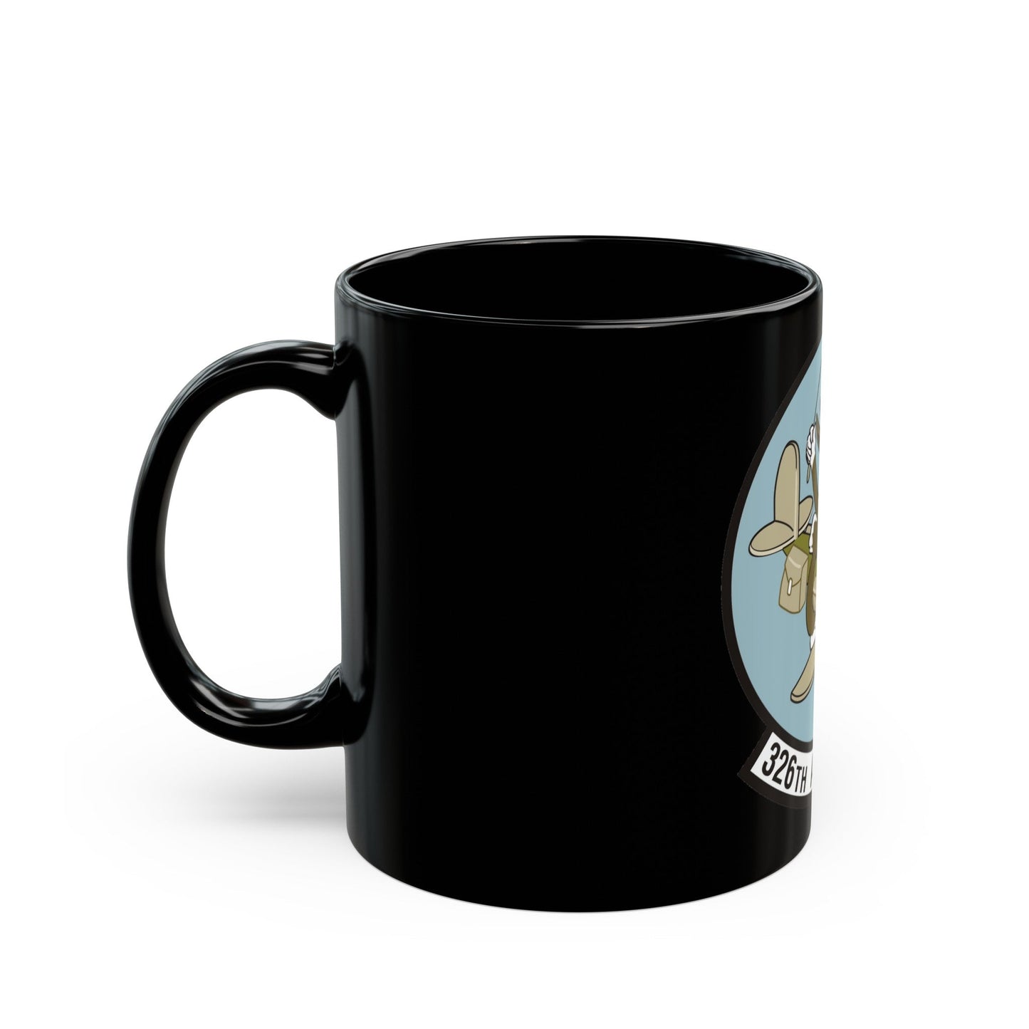 326th Airlift Squadron (U.S. Air Force) Black Coffee Mug-The Sticker Space