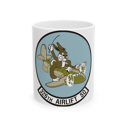 326th Airlift Squadron (U.S. Air Force) White Coffee Mug-11oz-The Sticker Space