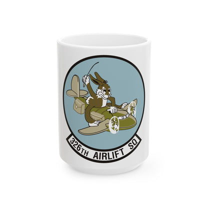 326th Airlift Squadron (U.S. Air Force) White Coffee Mug-15oz-The Sticker Space