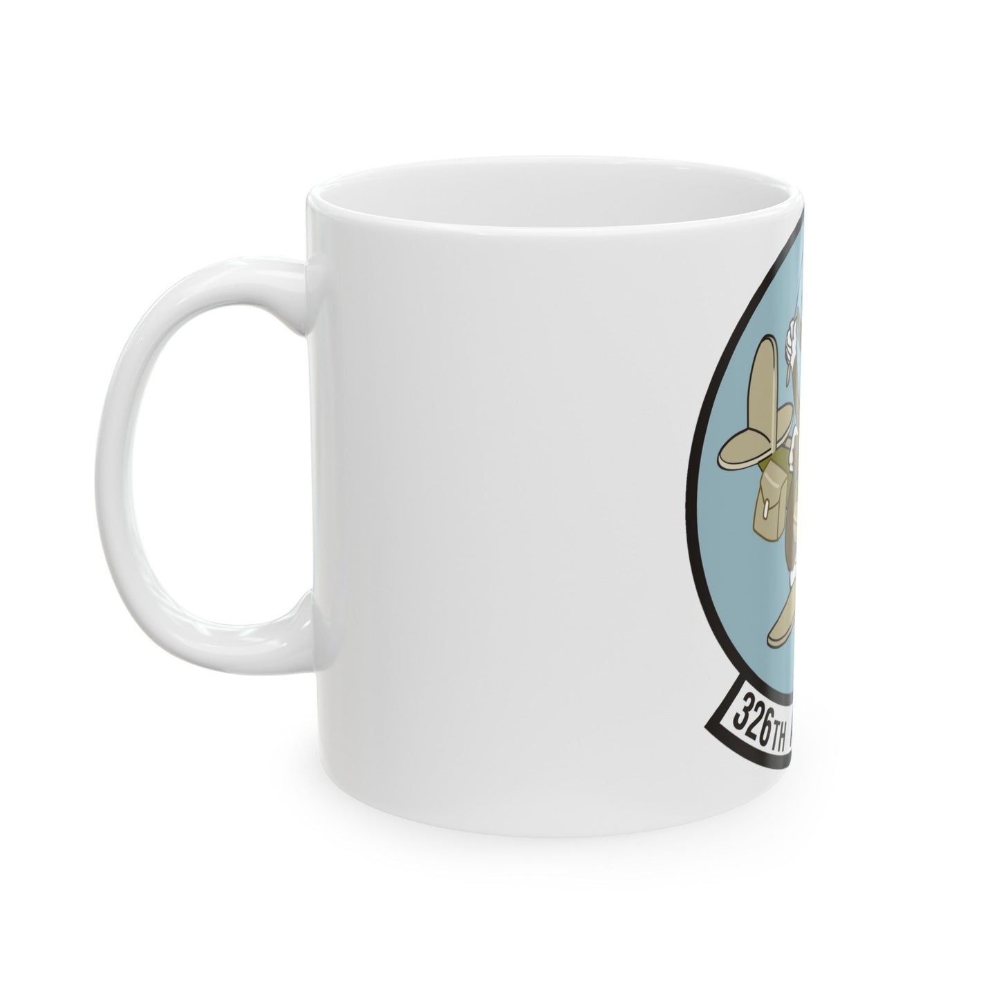 326th Airlift Squadron (U.S. Air Force) White Coffee Mug-The Sticker Space