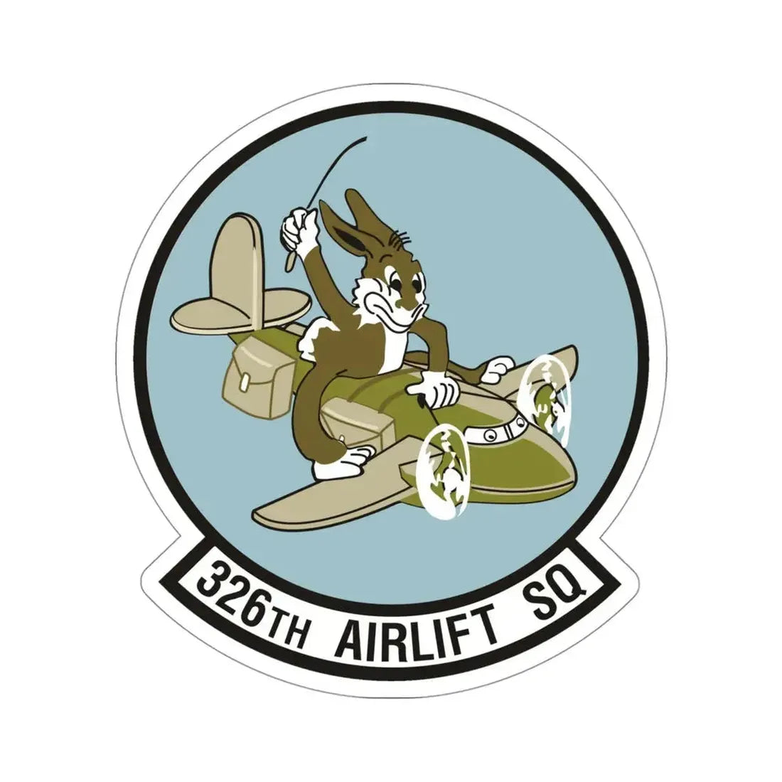 326th Airlift Squadron (U.S. Air Force) STICKER Vinyl Die-Cut Decal 4 Inch - The Sticker Space