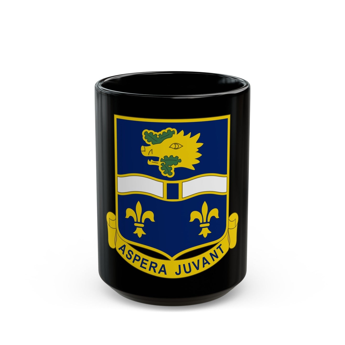 326th Infantry Regiment (U.S. Army) Black Coffee Mug-15oz-The Sticker Space