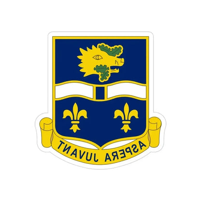 326th Infantry Regiment (U.S. Army) REVERSE PRINT Transparent Die-Cut STICKER 4 Inch Die-Cut Transparent - The Sticker Space