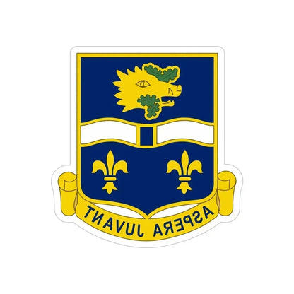 326th Infantry Regiment (U.S. Army) REVERSE PRINT Transparent Die-Cut STICKER 5 Inch Die-Cut Transparent - The Sticker Space