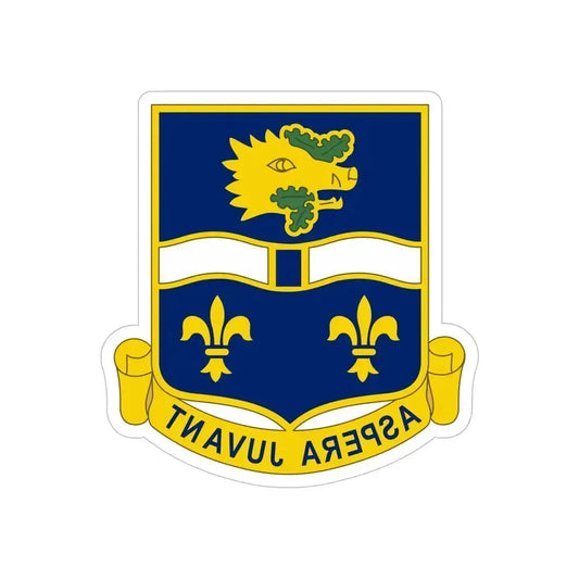 326th Infantry Regiment (U.S. Army) REVERSE PRINT Transparent Die-Cut STICKER 6 Inch Die-Cut Transparent - The Sticker Space