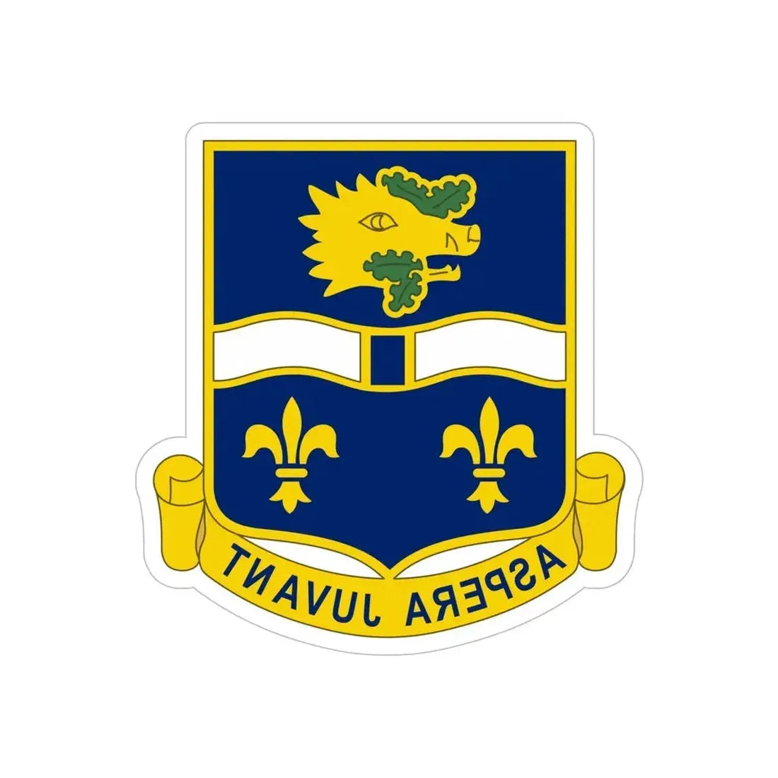 326th Infantry Regiment (U.S. Army) REVERSE PRINT Transparent Die-Cut STICKER - The Sticker Space