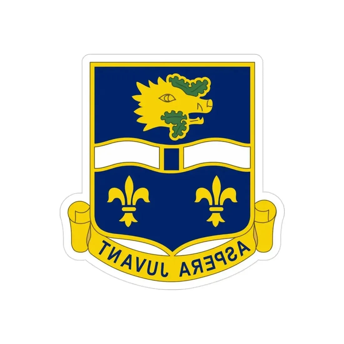 326th Infantry Regiment (U.S. Army) REVERSE PRINT Transparent Die-Cut STICKER - The Sticker Space