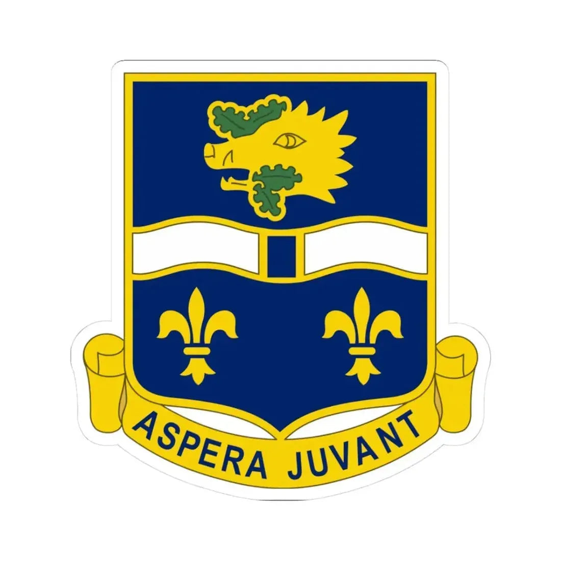 326th Infantry Regiment (U.S. Army) STICKER Vinyl Kiss-Cut Decal 3 Inch White - The Sticker Space