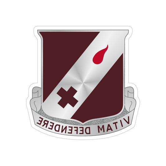 327 Medical Battalion (U.S. Army) REVERSE PRINT Transparent STICKER-6 Inch-The Sticker Space