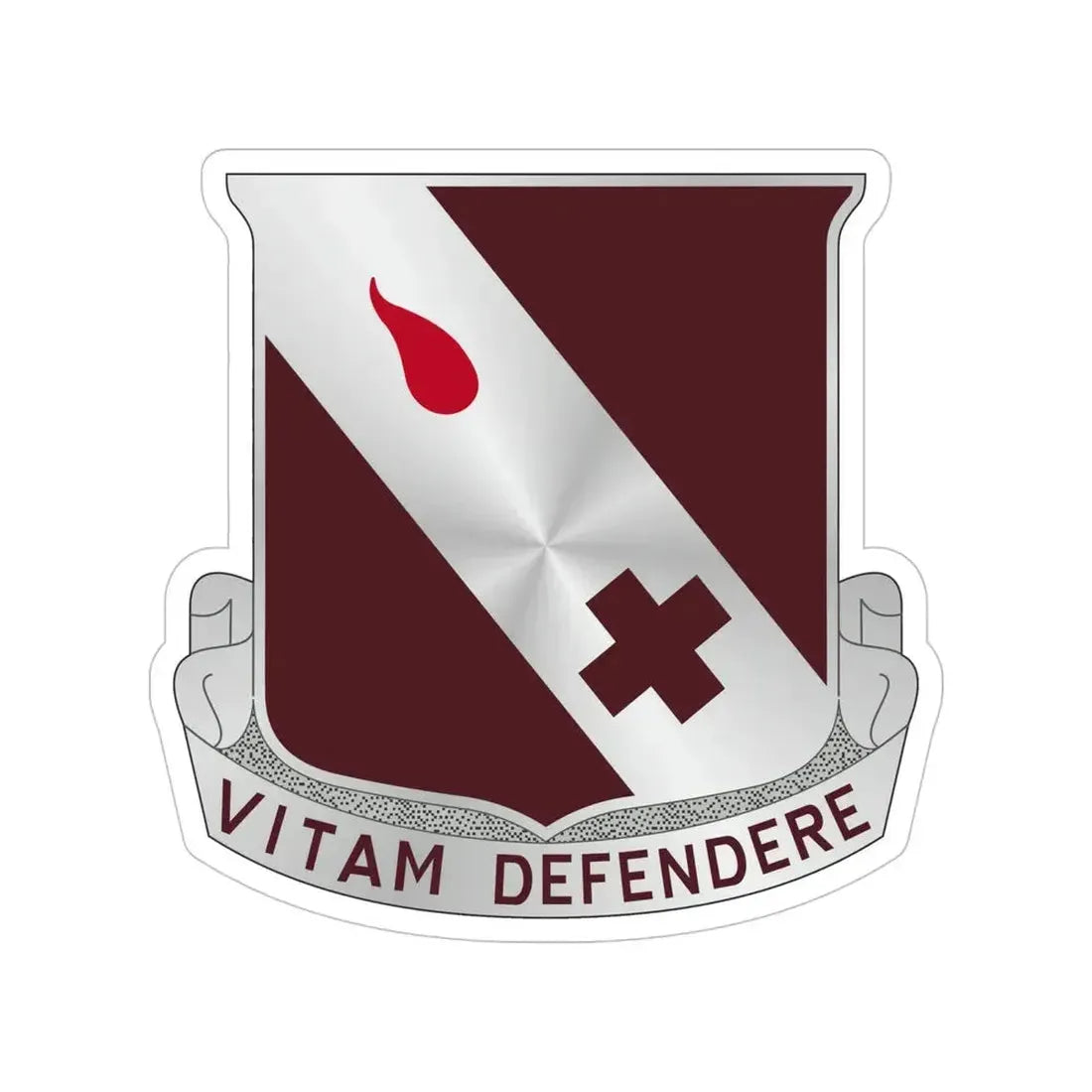 327 Medical Battalion (U.S. Army) Transparent STICKER Die-Cut Vinyl Decal - The Sticker Space