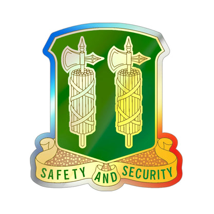327 Military Police Battalion (U.S. Army) Holographic STICKER Die-Cut Vinyl Decal-3 Inch-The Sticker Space